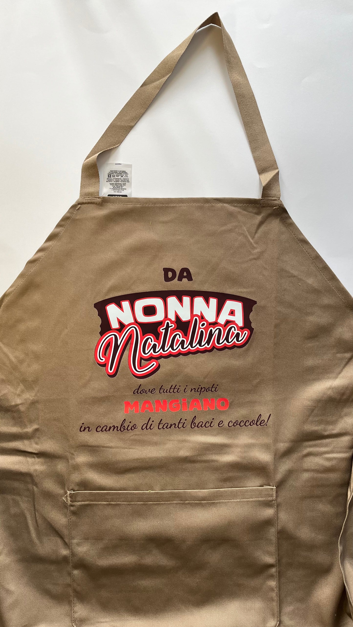 👩‍🍳 Grembiule da cucina – “Ricette con amore”