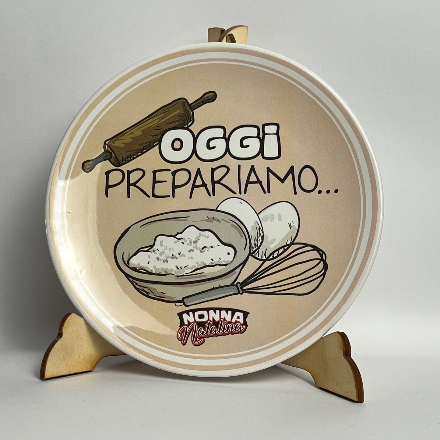 🍽 Piatto in ceramica – “Come una volta”