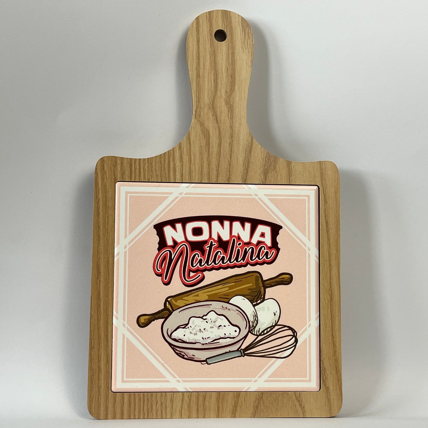 🔥 Poggia pentola con fondo in legno – “Attento che scotta!”